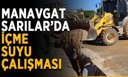 Manavgat Sarılar’da içme suyu çalışması