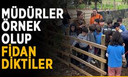 Müdürler örnek olup fidan diktiler