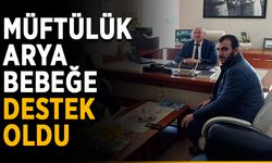 Müftülük Arya bebeğe destek oldu