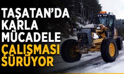 Taşatan’da karla mücadele çalışması sürüyor