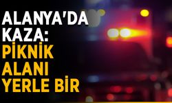 Alanya'da kaza: Piknik alanı yerle bir