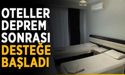 Alanya'da oteller deprem sonrası desteğe başladı