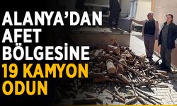 Alanya’dan afet bölgesine 19 kamyon odun