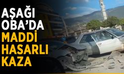 Aşağı Oba’da maddi hasarlı trafik kazası