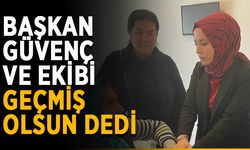 Başkan Güvenç ve ekibi mağdurları ziyaret etti