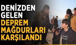 Deniz yoluyla gelen deprem mağdurları karşılandı