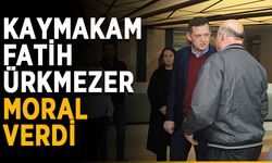Kaymakam Ürkmezer, mağdurlara moral verdi