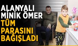 Minik Ömer, tüm parasını bağışladı