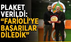 Plaket verildi: “Farioli’ye başarılar diledik”