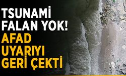 Tsunami falan yok! AFAD uyarıyı geri çekti