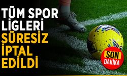 Türkiye’de tüm spor ligleri süresiz iptal edildi