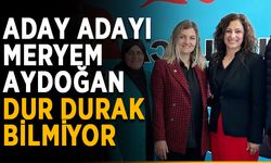 Aday adayı Meryem Aydoğan, dur durak bilmiyor