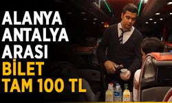 Alanya - Antalya arası bilet tam 100 TL