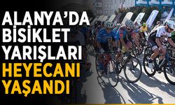 Alanya’da bisiklet yarışları yapıldı