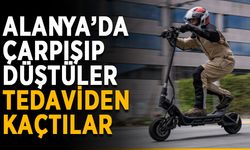 Alanya’da çarpışıp düştüler, tedaviden kaçtılar