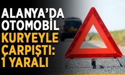 Alanya’da otomobil kuryeyle çarpıştı: 1 yaralı