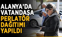Alanya’da vatandaşa perlatör dağıtımı yapıldı
