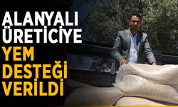 Alanyalı üreticiye yem desteği verildi