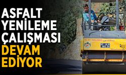 Asfalt yenileme çalışması devam ediyor