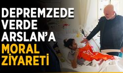 Depremzede Verde Arslan’a moral ziyareti
