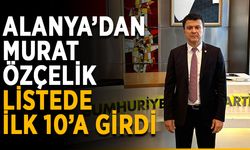 Alanya’dan Murat Özçelik listede ilk 10’a girdi