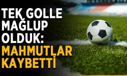 Tek golle mağlup olduk: Mahmutlar kaybetti