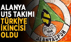 Alanya U15 takımı Türkiye ikincisi oldu