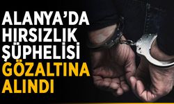 Alanya’da hırsızlık şüphelisi gözaltına alındı