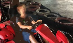 Go-kart’ta saçı tekere dolandı canından oluyordu