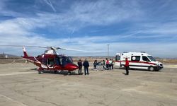 Gazipaşa’da yaşlı adama ambulans helikopteri yetişti