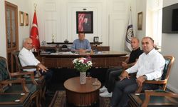 Alanya'lı Dernek Başkanları Kaymakam ve Rektörü ziyaret etti