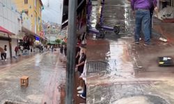 Yağmurdan önce sular altında: Alanya’da çarşı erkenci