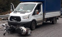 Alanya’da motosiklet sürücüsü asfaltta sürüklendi