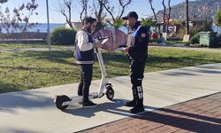 Alanya’da elektrikli scooter uyarısı yapıldı