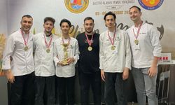Gastronomi öğrencileri madalyaları topladı