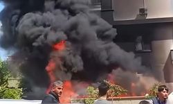 Alanya'da apartman bahçesinde yangın paniği