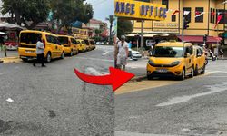 Alanya'da 40 yıllık ters taksi durağı düz çevrildi