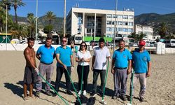 Alanya’da halk plajı tertemiz yapıldı