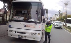 Alanya’da otobüs ve taksiler denetimden geçti