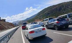 Alanya'da patlama sonrası trafikte duraklama