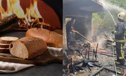 Alanya’da alevler depoyu yuttu! Ekmek yapalım derken…