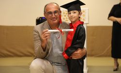 Alanya’da minikler mezuniyet heyecanı yaşadı