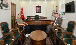 Alanyalı kaymakamdan Alanya Kaymakamı Öztürk’e ziyaret