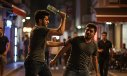 Alanya Barlar Sokağı’nda kan aktı! Cam şişeyle ağır yaraladılar