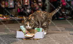 Alanya’da kedi olmak varmış! Keyfi yerinde, herkesten çok kazanıyor