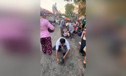 Antalya'da Atatürk hayrına ücretsiz karpuz dağıttı