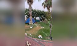 Bir bu eksikti! Alanya Damlataş'ta çadır rezaleti