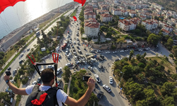 Yok böyle bir şey! Alanya’da uçarken kazaya denk geldi