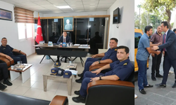 Kaymakam Öztürk'ten taksicilere ziyaret ve asayiş toplantısı