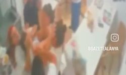İşte o görüntüler! Alanya’da saç saça baş başa kavga